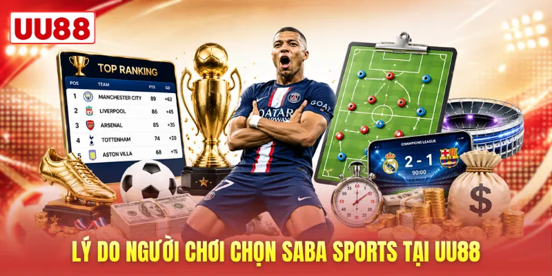 Lý do người chơi chọn SABA Sports tại UU88 Lý do người chơi chọn SABA Sports tại UU88