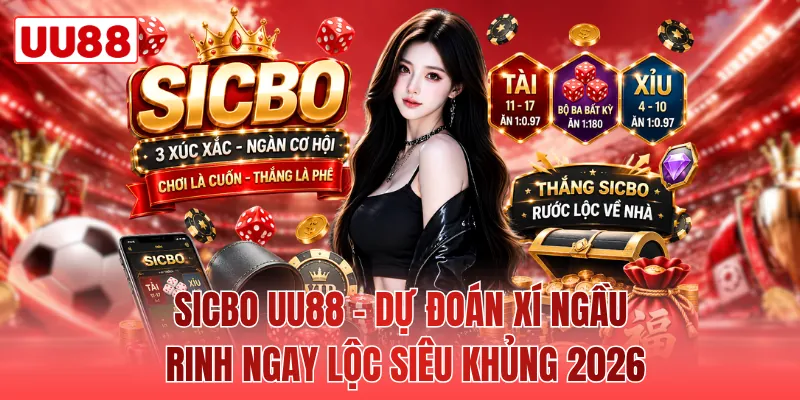 Sicbo UU88 - Dự Đoán Xí Ngầu Rinh Ngay Lộc Siêu Khủng 2026